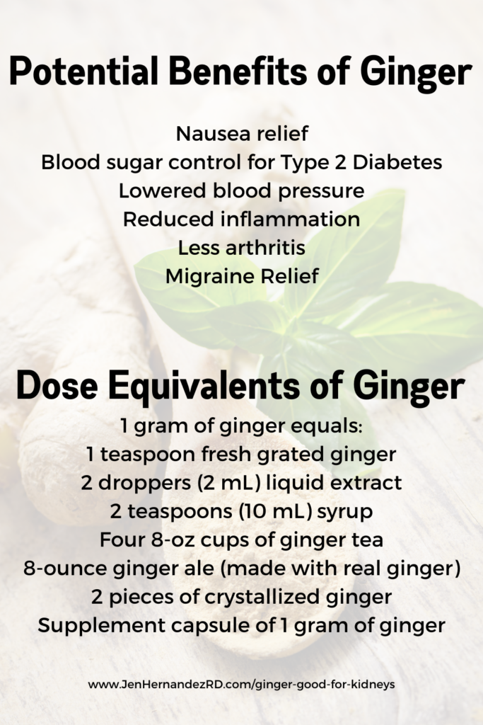 Is Ginger Good for Kidney Disease? Jen Hernandez Renal Dietitian